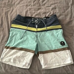 Men’s Vissla Shorts blue striped 32